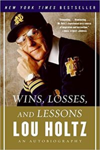 Lou Holtz Book - Basketball Time Out Huddle